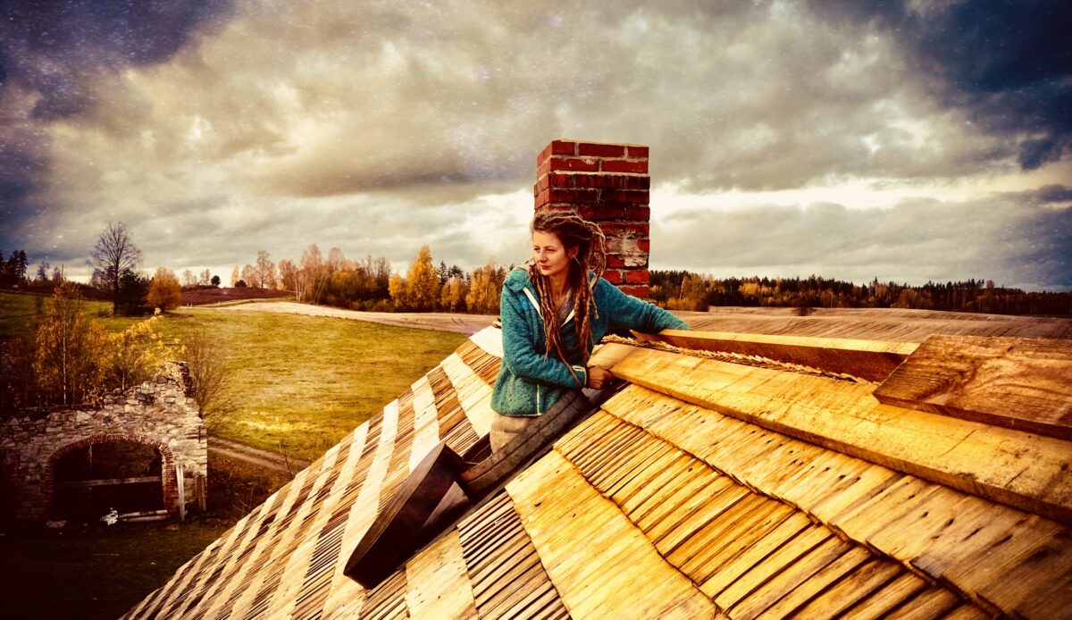 Eliise building roofJärve farmhouse vodka distillery